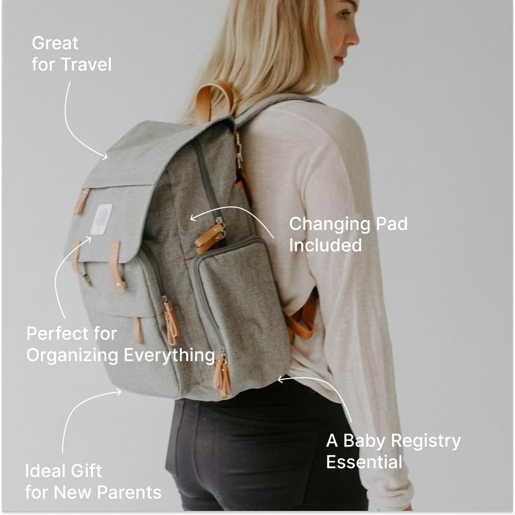 coach baby backpack - women's - pewter/boysenberry - diaper bags Amazon.com: Parker Baby Co. Diaper Backpack - Large Diaper Bag with  Insulated Pockets, Stroller Straps and Changing Pad -Birch Bag