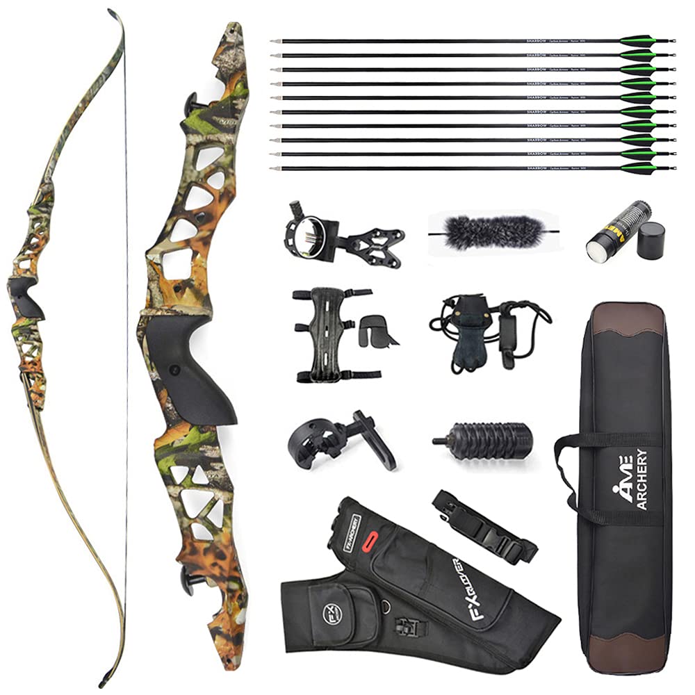 SHARROW 30-40lbs Arc Classique Takedown Arc Recourbé 64