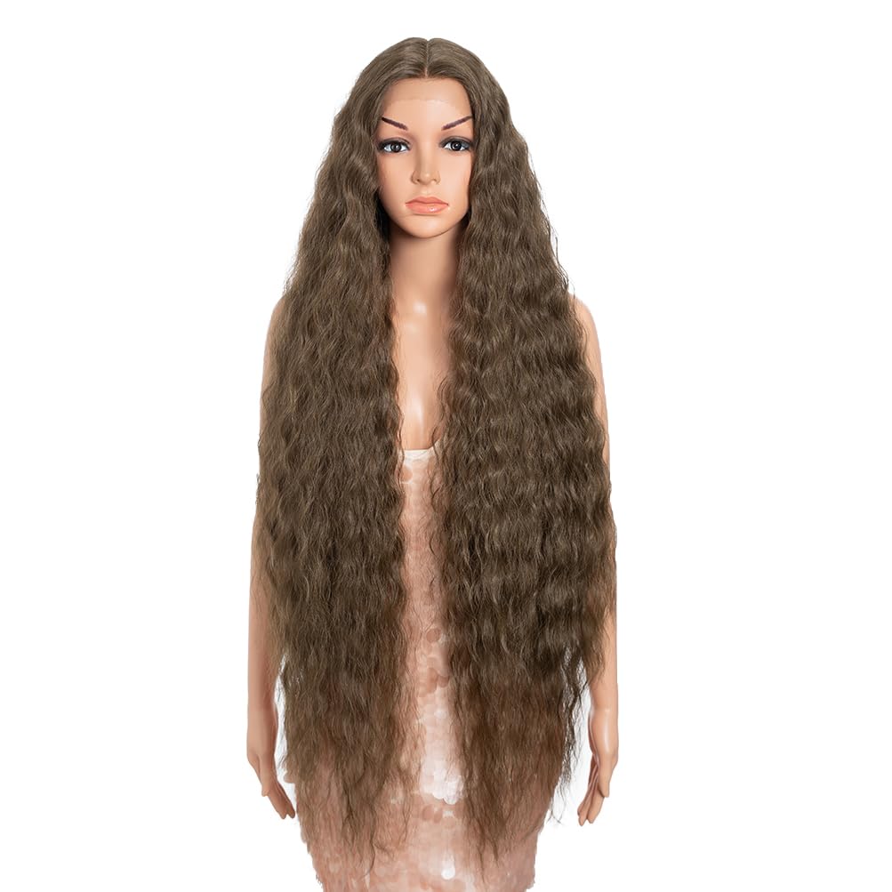 Style Icon 41″ Lace Front Wigs Long Wavy Synthetic Wigs with Baby Hair Ombre Light Brown Bohemian Style Half Hand Tied 130% Density Wigs (41″, 10) Style Icon 41″ Lace Front Wigs Long Wavy Synthetic Wigs with Baby Hair Ombre Light Brown Bohemian Style Half Hand Tied 130% Density Wigs (41″, 10)