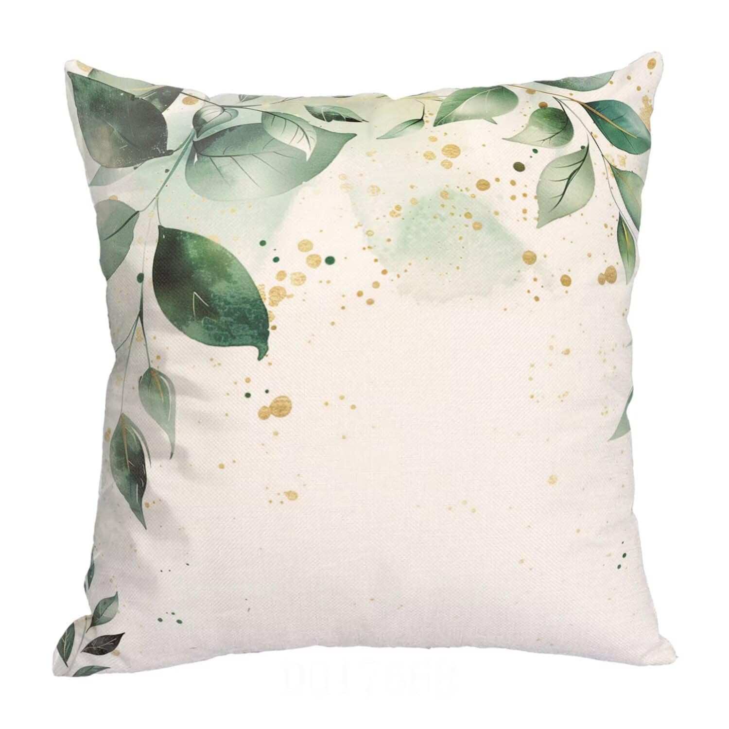 Fundas Cojines SuavesHojas Fundas Cojines Cuadradas Suaves Funda Almohada Cojines Suaves Sillas Jardin para Oficina Jardín Cama Sofá Banco Interior o Exterior Juego de 4 Funda Cojin Verde mu-442