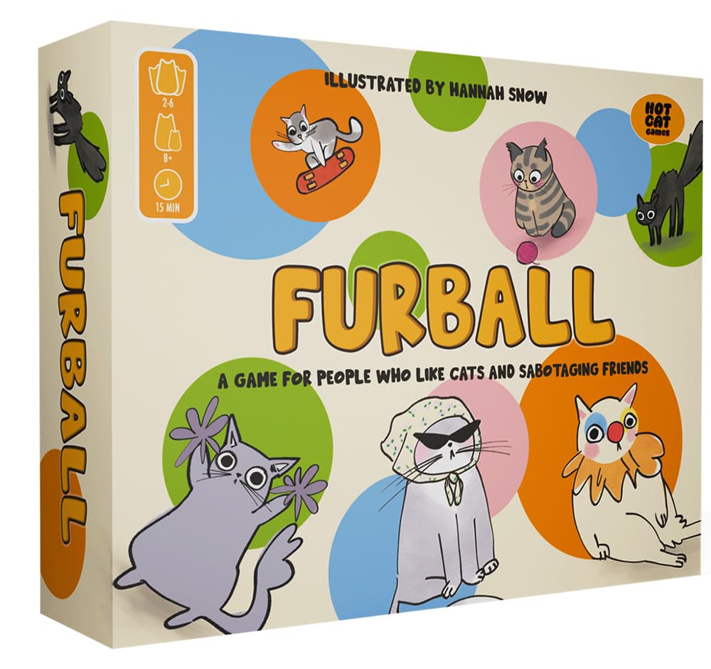 Hot Cat Games Furball Strategic Card Game for 2-6 Players, Ages 8+