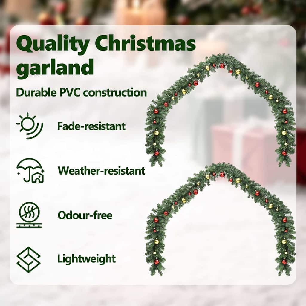 vidaXL Girlanda bożonarodzeniowa 2 szt. 600 LED Zielony 20 m PVC