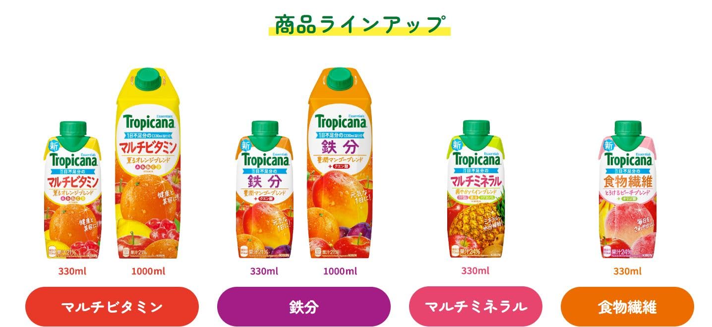 Amazon.co.jp: トロピカーナ エッセンシャルズ マルチビタミン 1000ml