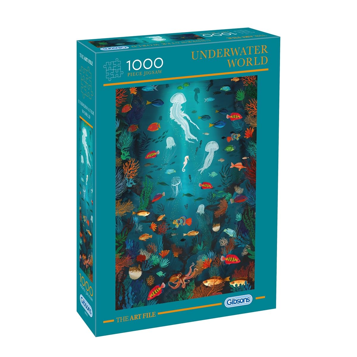 Gibsons Underwater World 1000 Piece Jigsaw Puzzle for Adults & Teens – Beautiful Ocean Sealife & Coral Reef Design The Art File Collection – Challenging Sustainable Puzzle Gift — image 1