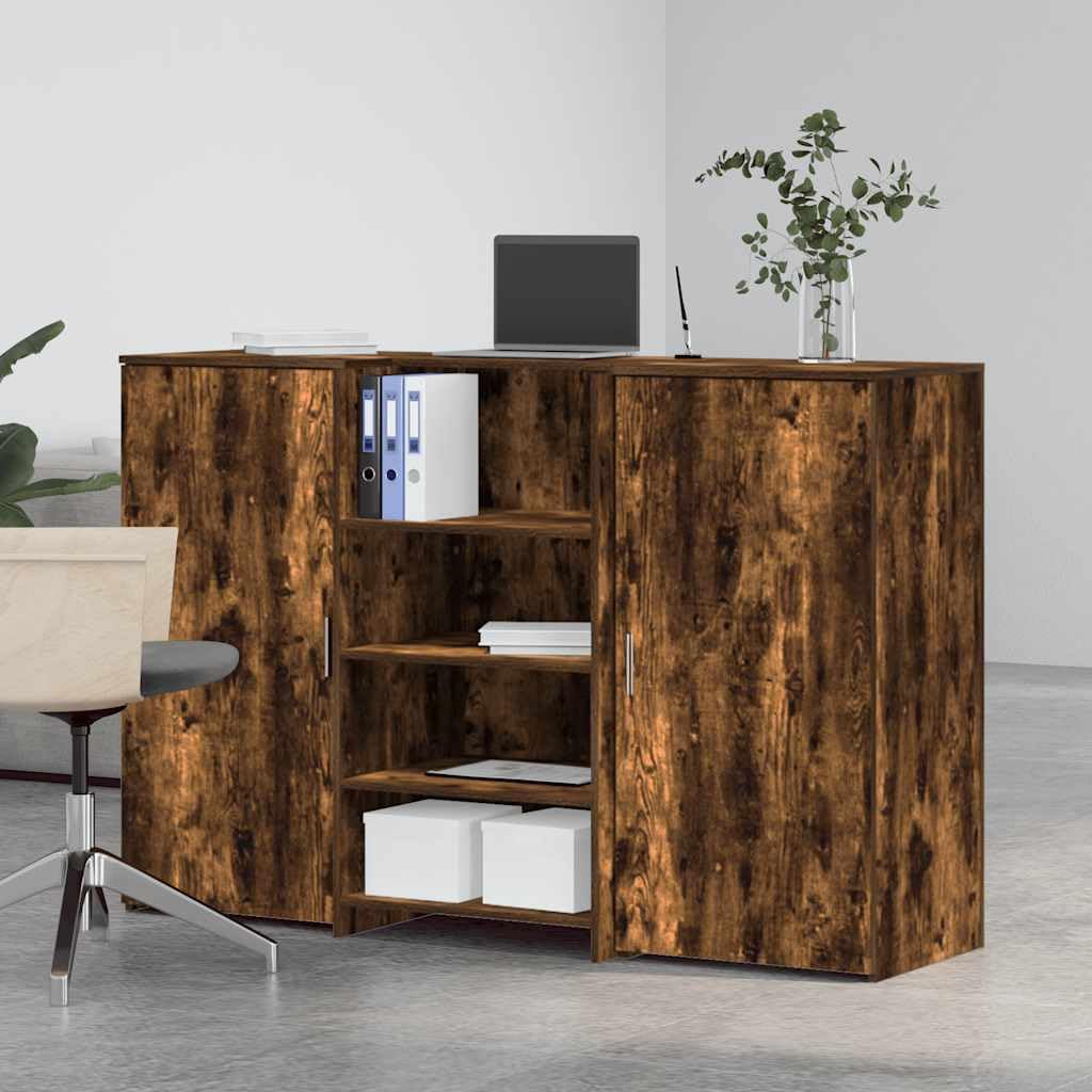 Reception - Banco di incenso, 155 x 50 x 103,5 cm, in legno con spazio di archiviazione, per ufficio, casa, ufficio, clinica, salone