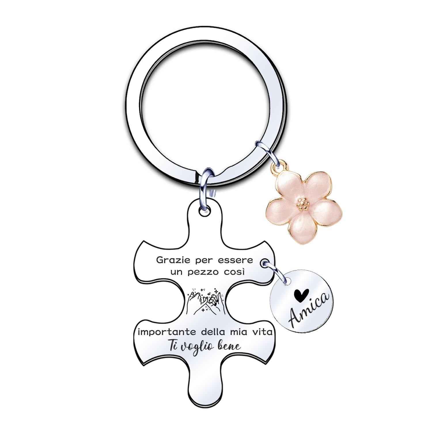 JRZDFXS Regalo Amica Portachiavi Regalo Collega Regalo Migliore Amica Collega Speciale Originale Regalo Mamma Papà Compleanno Regalo Coppia Portachiavi Amicizia Donna Regalo Laurea Sorella