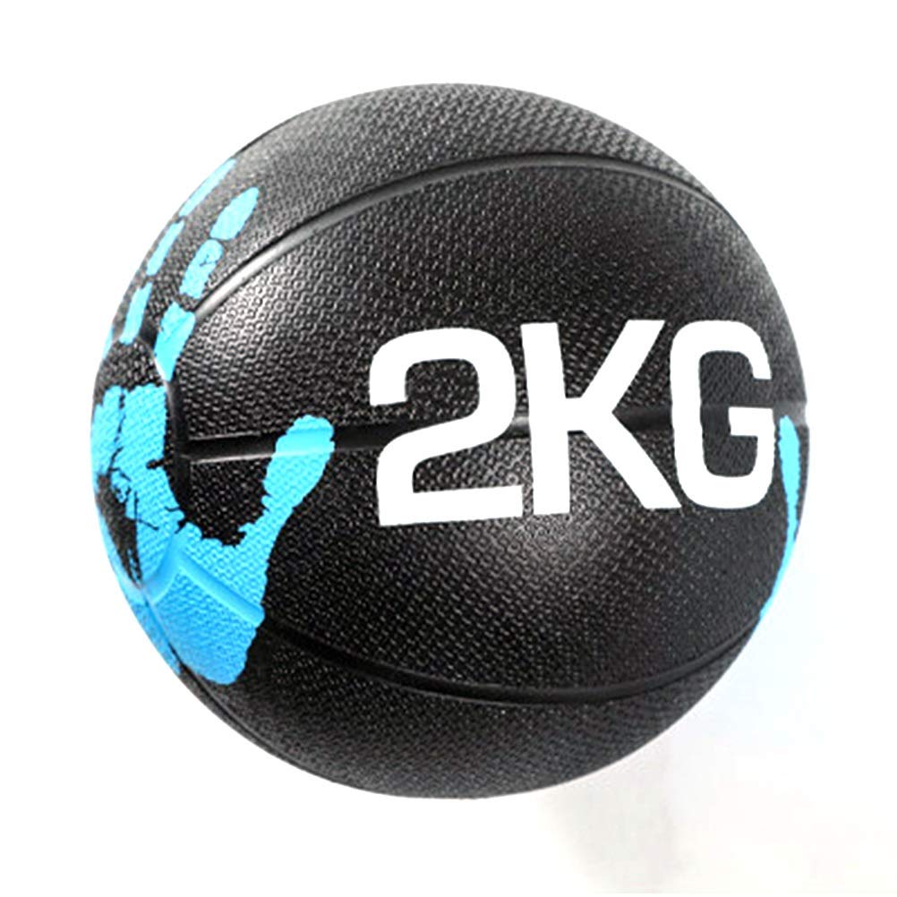 Palle AGYH mediche Medicine Ball, Sfera Solida Formazione Gomma Boxe, Gravity Ball for La Casa E Palestra, 1KG / 2kg / 3kg / 4KG / 5kg / 6KG / 7KG / 8KG / 9KG / 10KG (Size : 2KG)