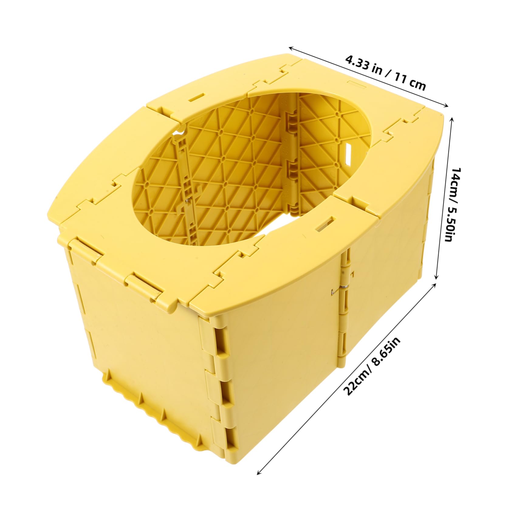 VANZACK Portable Folding Toilet for Easy to Use Space Saving Travel Potty for Durable Material for Camping and Foldable Storage