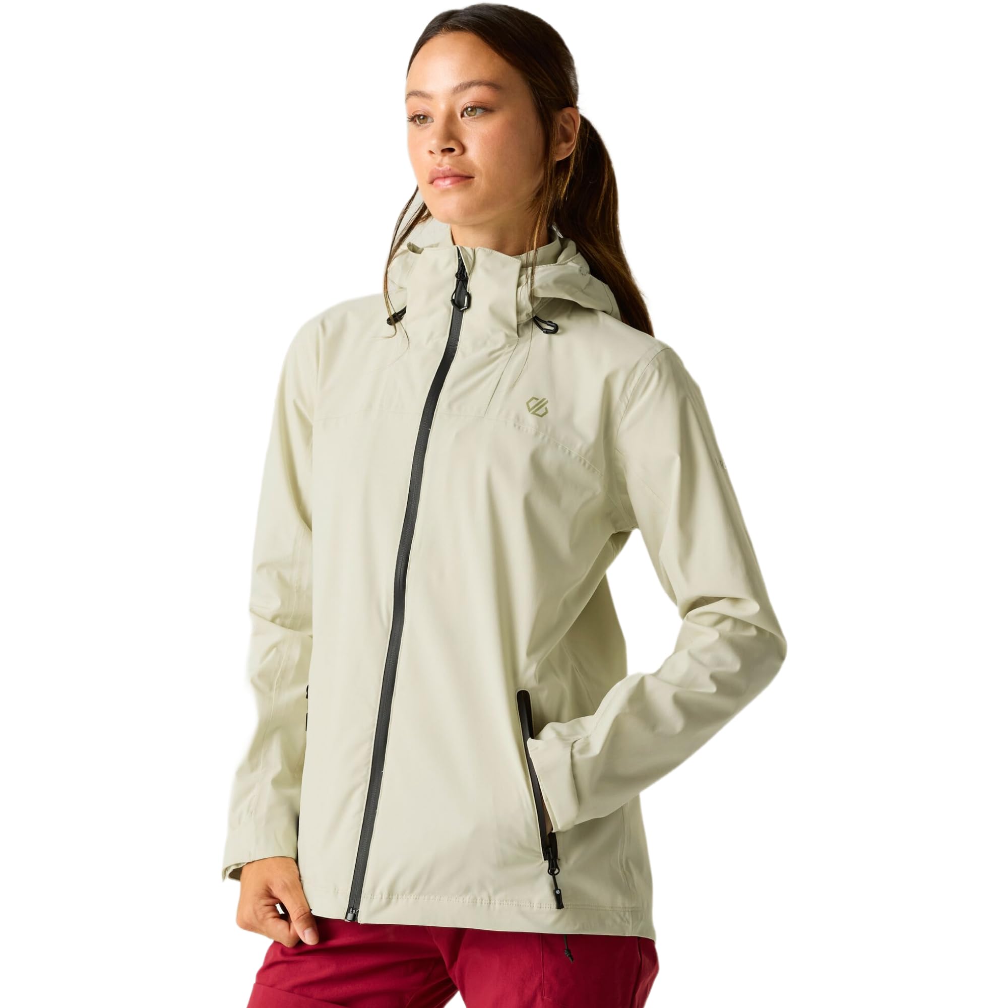 Dare 2b Women's Waterproof Hooded Walking Jacket - Polyester - White - Size 18
