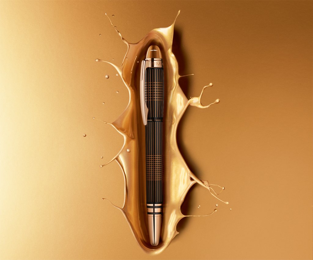 MONTBLANC STARWALKER RED GOLD METAL FINELINER 106868