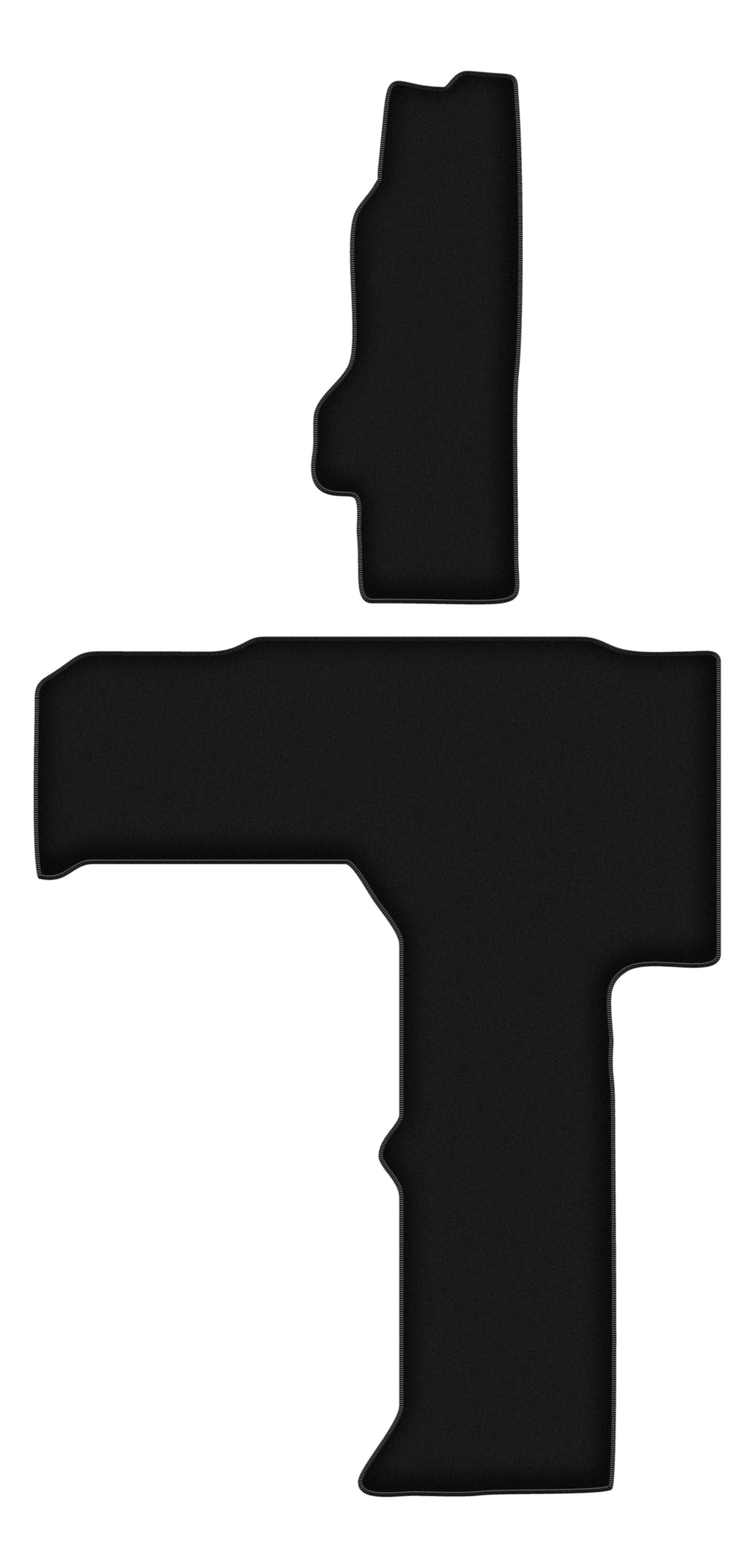 Wielganizator Alfombrillas de Coche de Terciopelo a Medida, compatibles con VW Grand California (2019-) - Calidad: básica | Ajuste preciso, Antideslizante y 4 Piezas, Color Negro