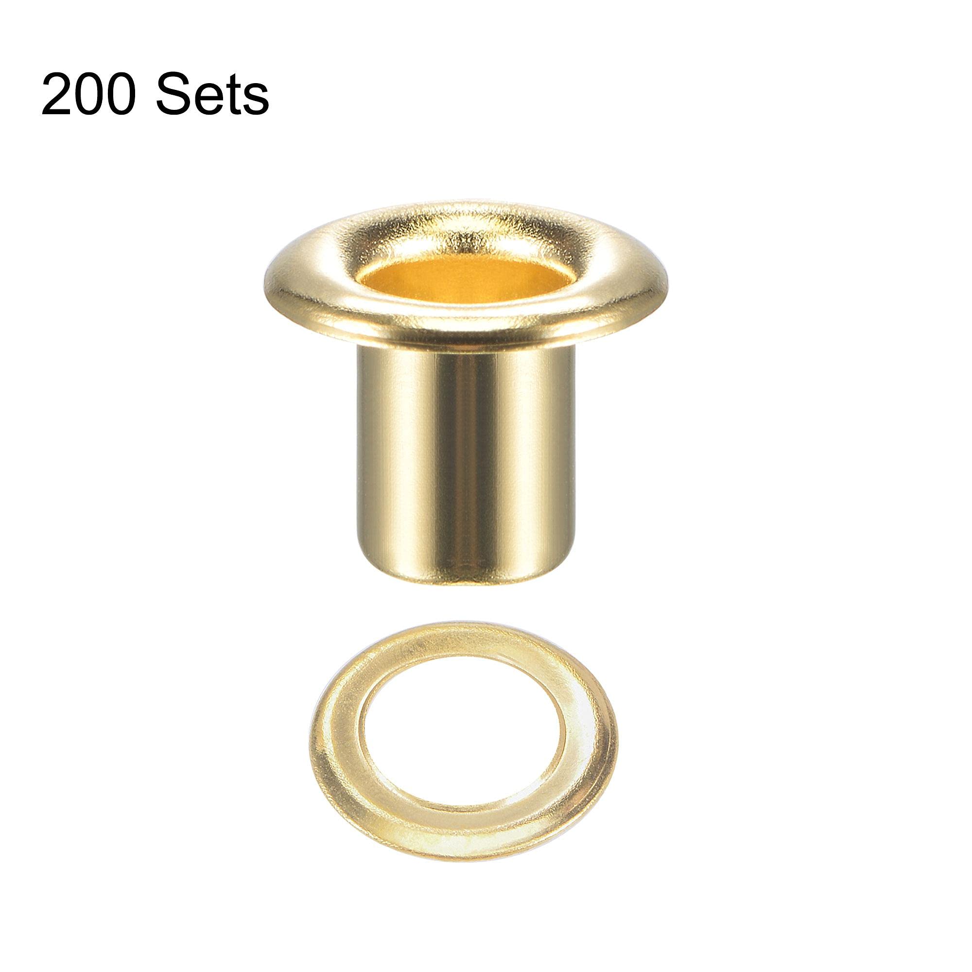 Uxcell Grommets Eyelets With Washers Kit, 9 X 4.5 X 4.7mm