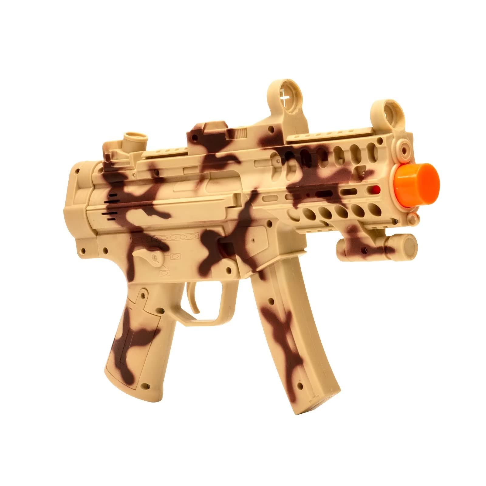 Lights Up Toy Machine Blaster with Flashing Lights, Sounds and Unique Revolving Rounds, Toys for Boys Combat Military Mission Toy, Birthday Gifts