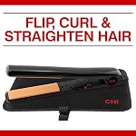 CHI Air Expert Classic Tourmaline Ceramic Flat Iron, Onyx Black, 1.26 lb