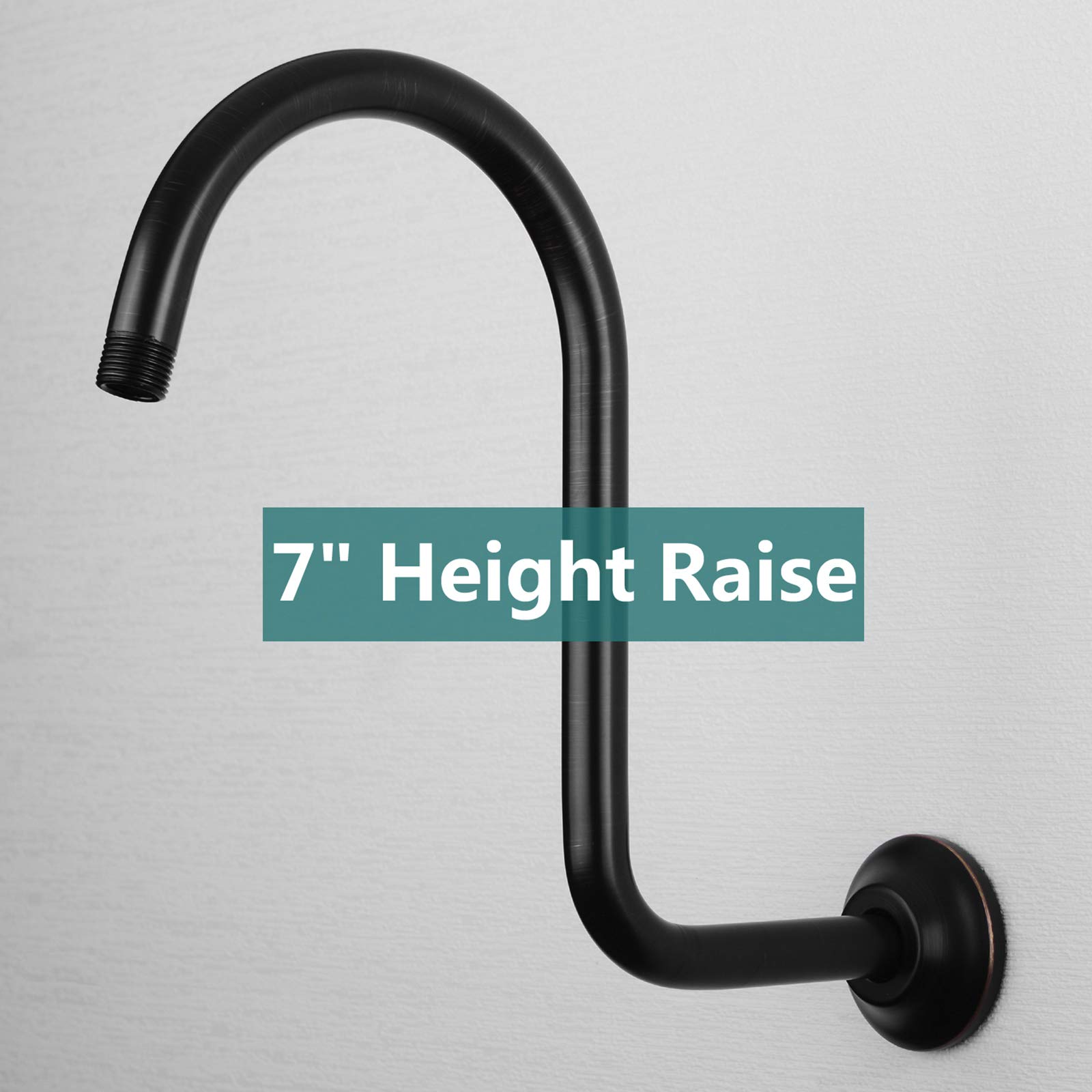 BESTILL 13 Inch S Shape Shower Head High Rise Extension