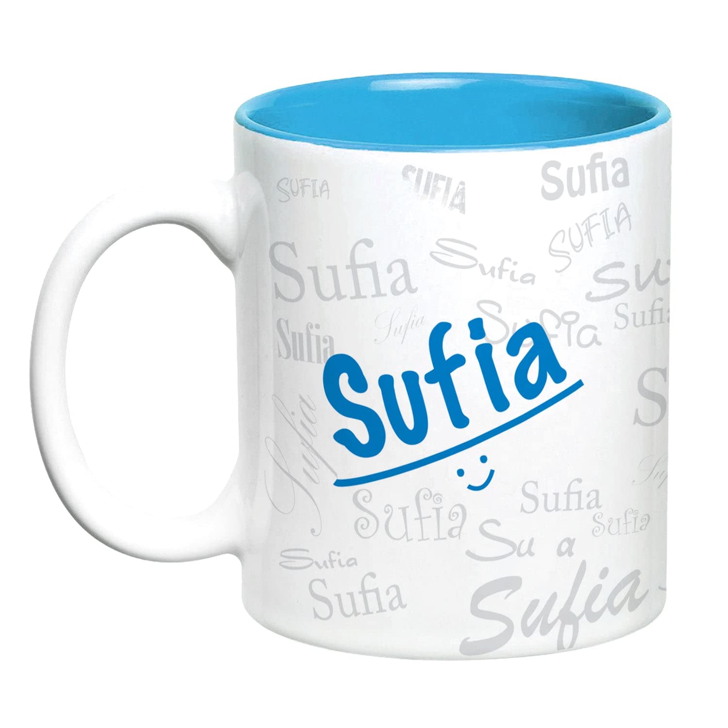 Hot Muggs Me Graffiti Mug - Sufia Personalised Name Ceramic, 315 ml, 1 Unit