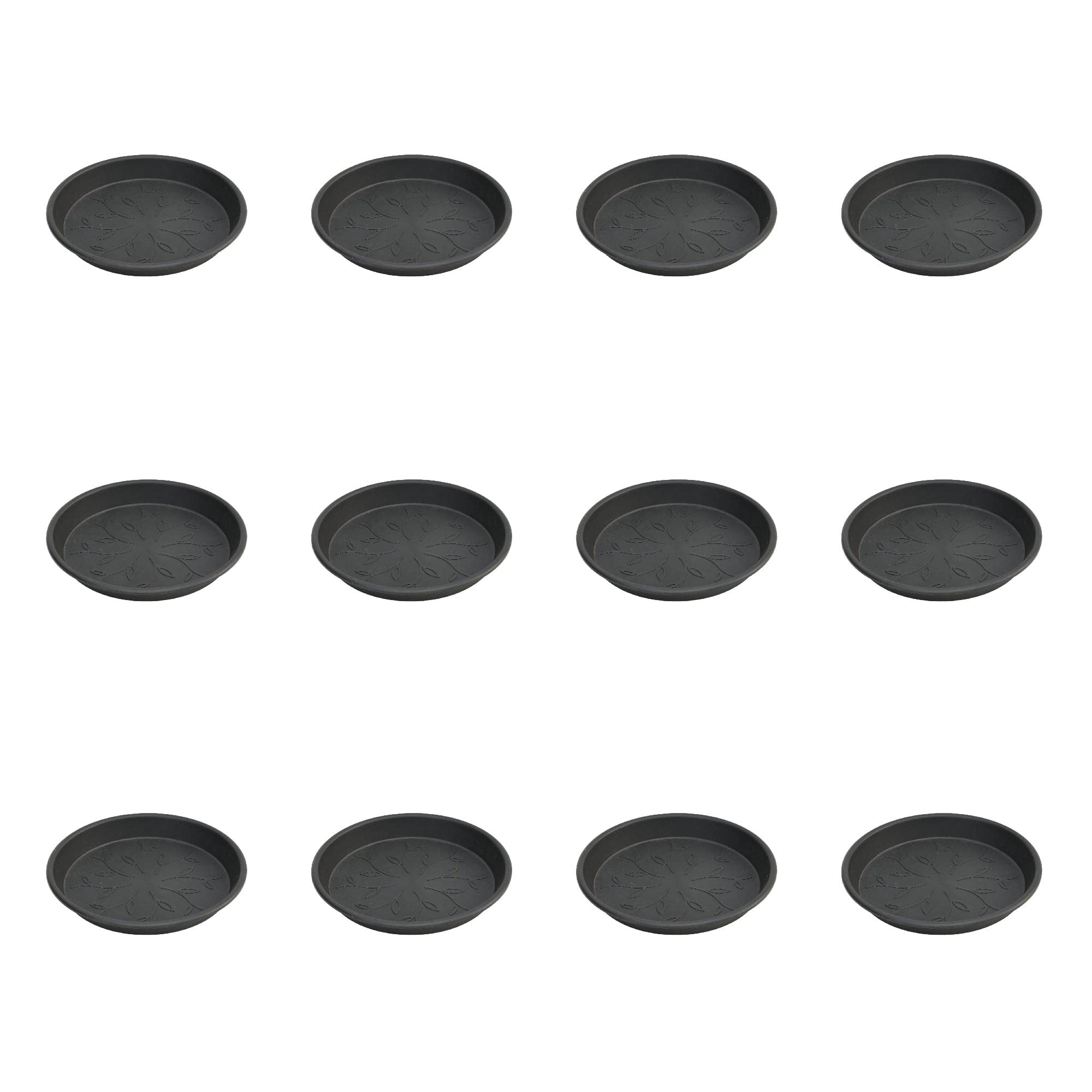 Ugaoo UV Treated Gardening Plastic Tray (Plate/Saucer) for Pots - 12 inch, Black Color, Set of 12 | Tray for Plants Pot for Indoor Home Decor & Outdoor Garden & Balcony (B0BVQDJ5QQ) Amazon Price History, Amazon Price Tracker