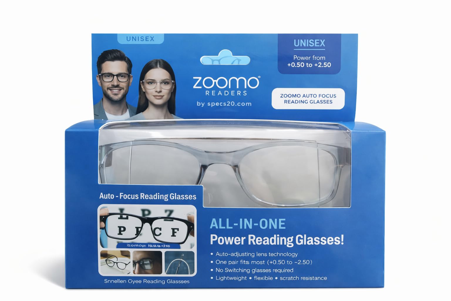 Reading Glasses | Perfect for Mobile & Close Reading | Ultra Lightweight Comfortable Frame | Sharp Clear Vision | Power Range +2.00 to +2.50 | Perfect Reading Solution for Age 50+-image-11