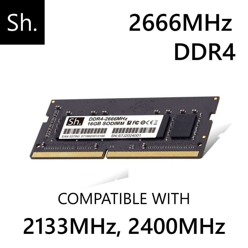 Amazon.co.jp: Sh. DDR4 RAM 16GB SODIMM 2666MHz ノートパソコン
