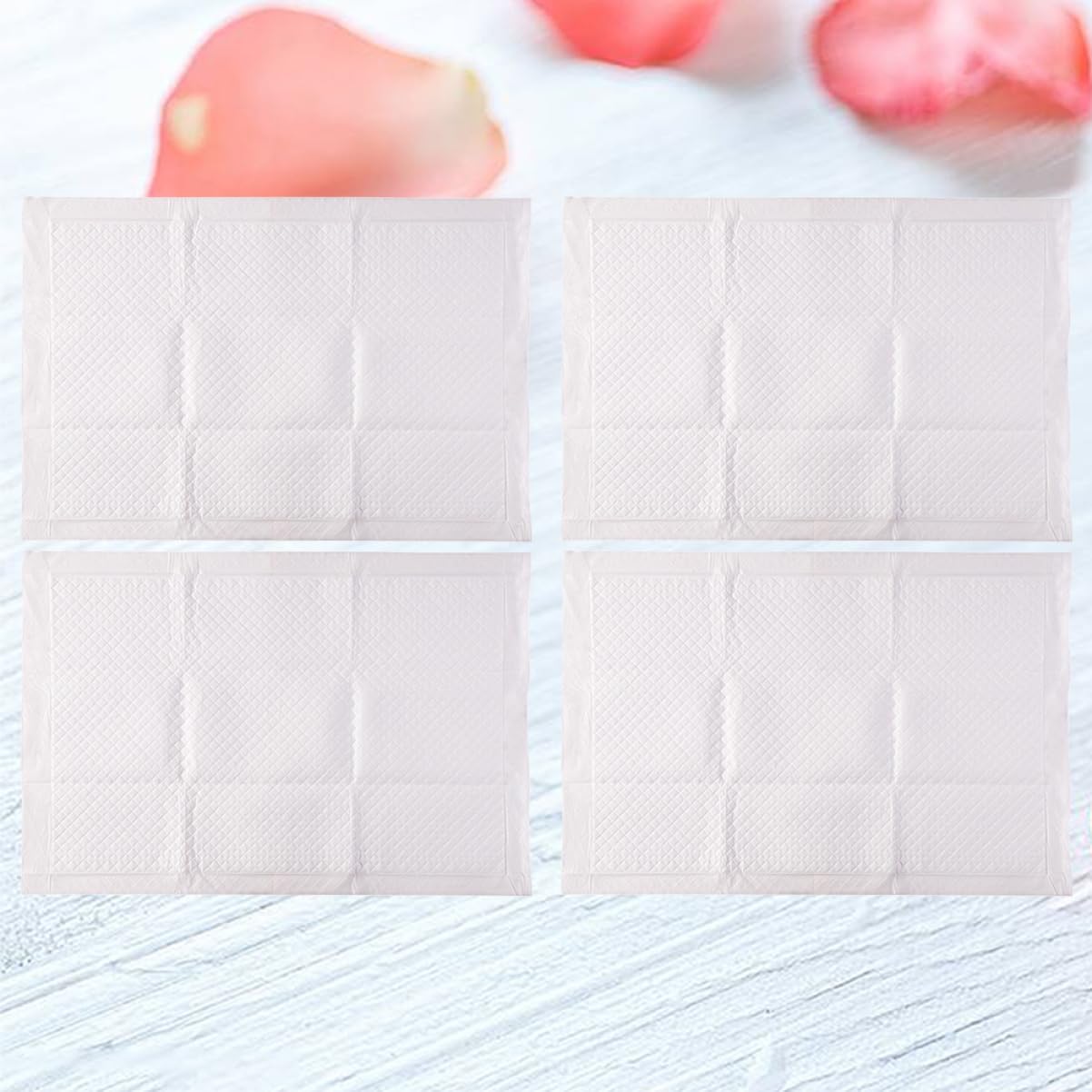 8pcs Disposable Cotton Post-Natal Care Mats for Women Extra Absorbent Leak- Practical Convenient Post-Care White
