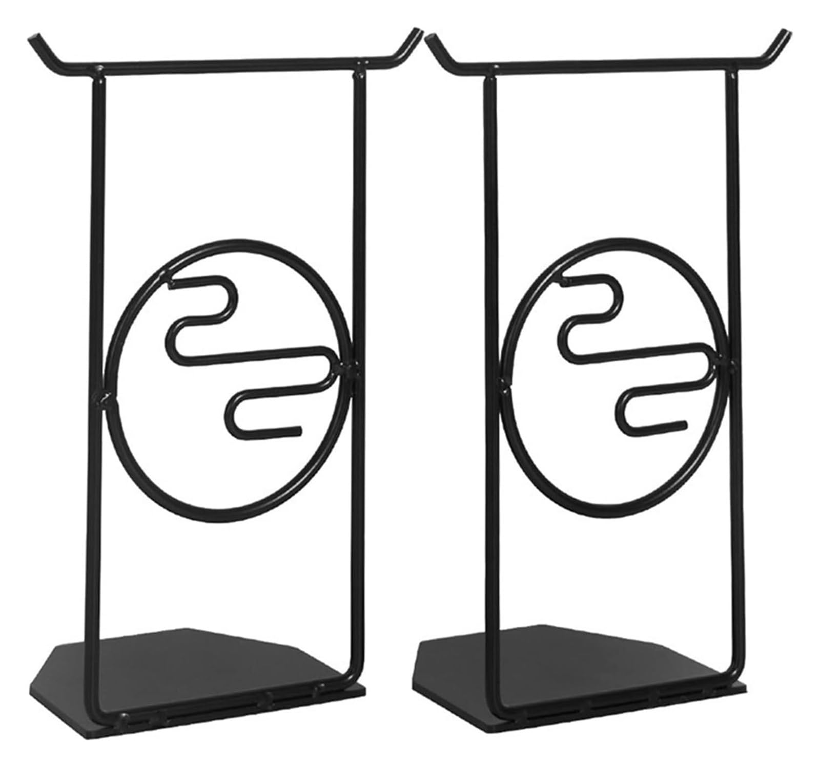 Buchstützen aus Metall, dekorative Buchstützen, Buchstützen aus Metall, schwarze L-förmige, robuste Buchstützen for Regale, rutschfeste Buchstützen, einfache große Buchstützen, Bibliothek, Büro, Zuhau