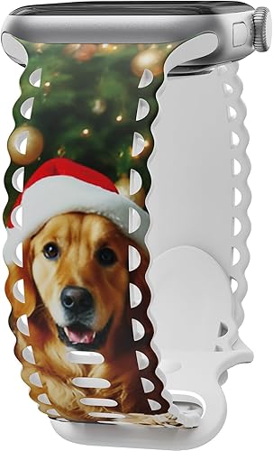 Miniatura 38 de Compatible con Apple Watch Band de 41mm 40mm 38mm 49mm 45mm 44mm 42mm para Mujeres Niñas, Correas Deportivas de Silicona Suave con Estampado Floral