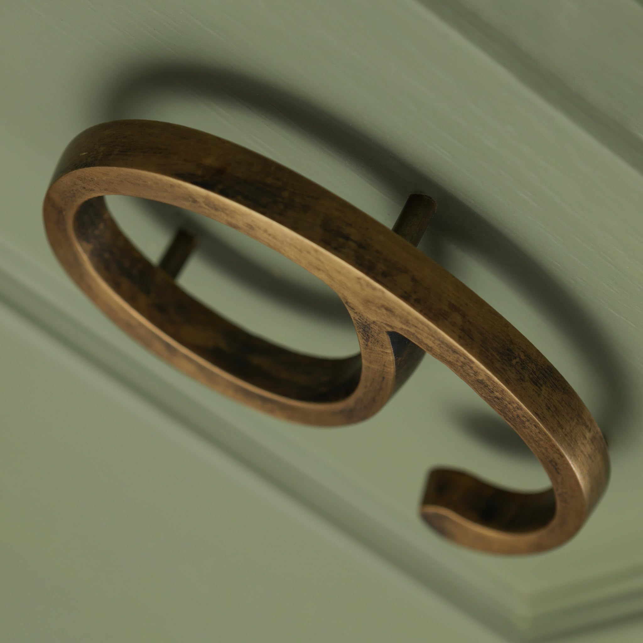 Heritage Brass Floatinig House Number | 5 inch Modern Door Sign Numbers Signs Plaques | Street Home Address Numerals