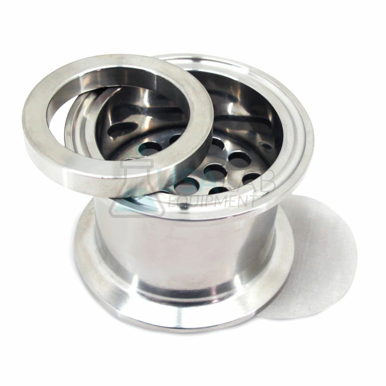 Filter Plate Kit - Tri Clamp 2 with 100 Micron Mesh & Filter Ring - SS304 - USAlab