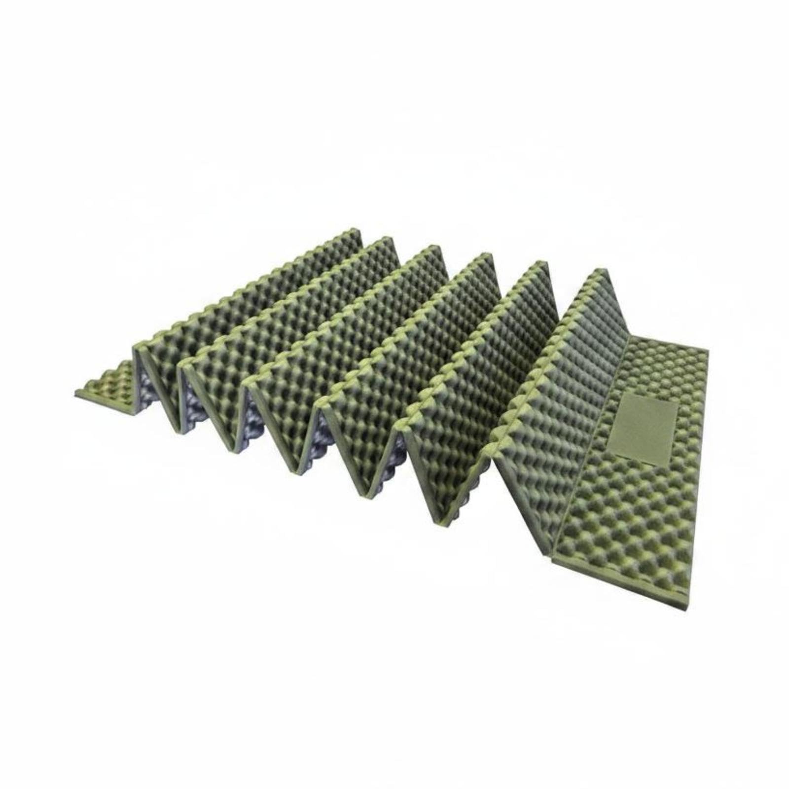 IXPE Foam Sleeping Pad Foldable Folding Camping Sleeping Mat Moisture Resistant Honeycomb Texture Foam Pad for Campers, Hikers, Hiking Army Green Aluminum Film-picture-31