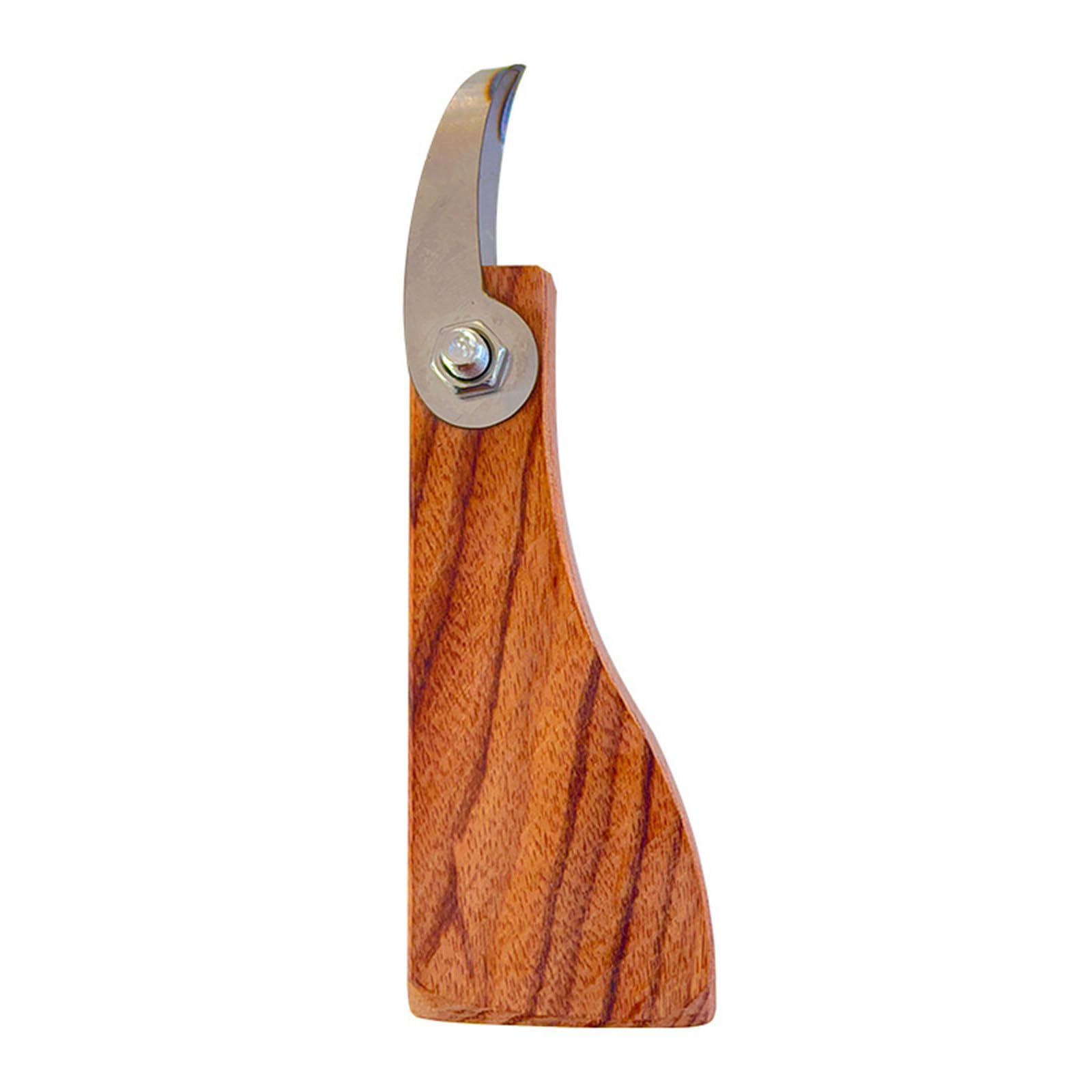 TFAOYS Stainless Steel Circular Pottery Scraping Trimmer with Wooden Handle Metal Pottery Sculpting Tool for Shaping Detailing Earthenware Carving Tool