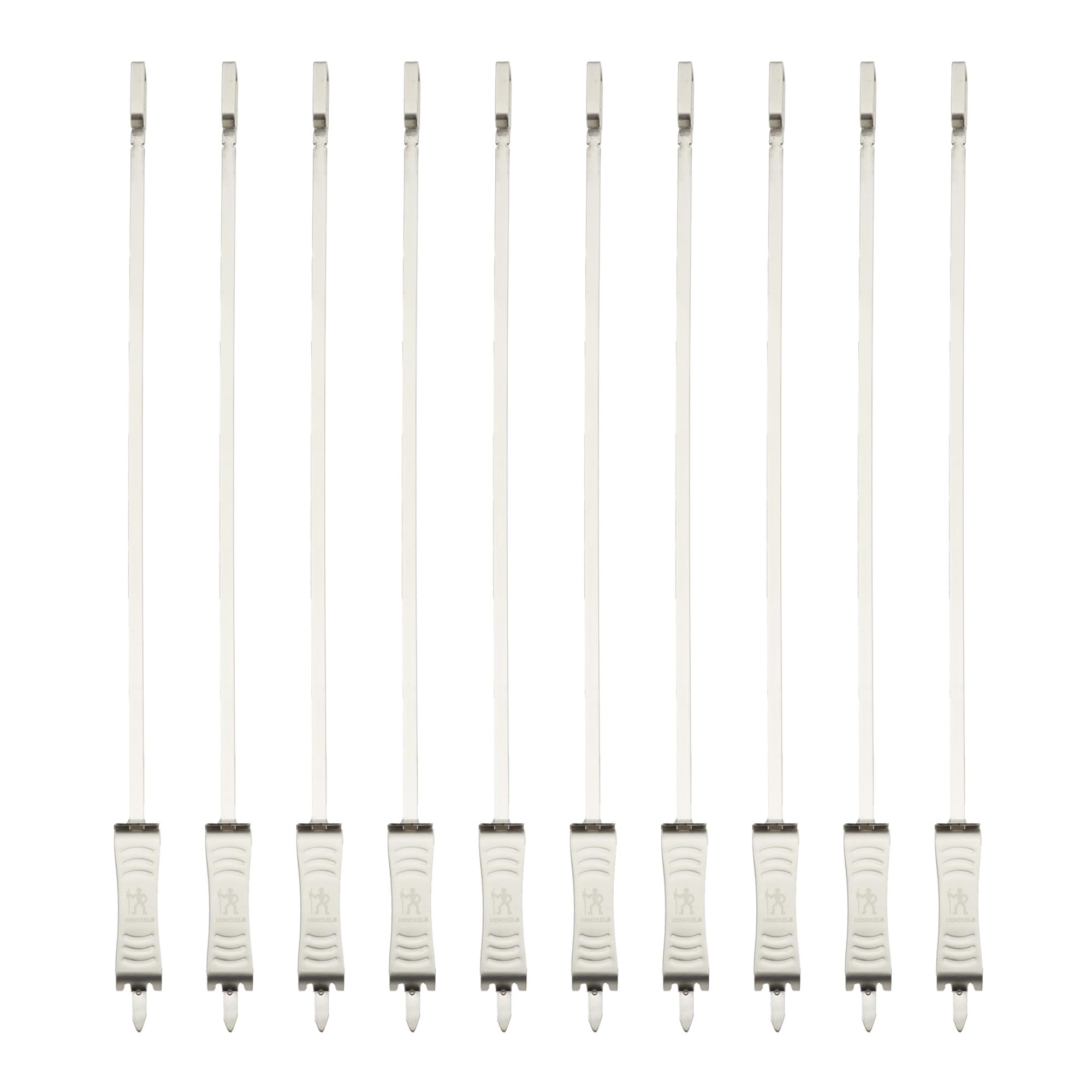 HENCKELS BBQ - Set di spiedini in acciaio inox, 10 pezzi
