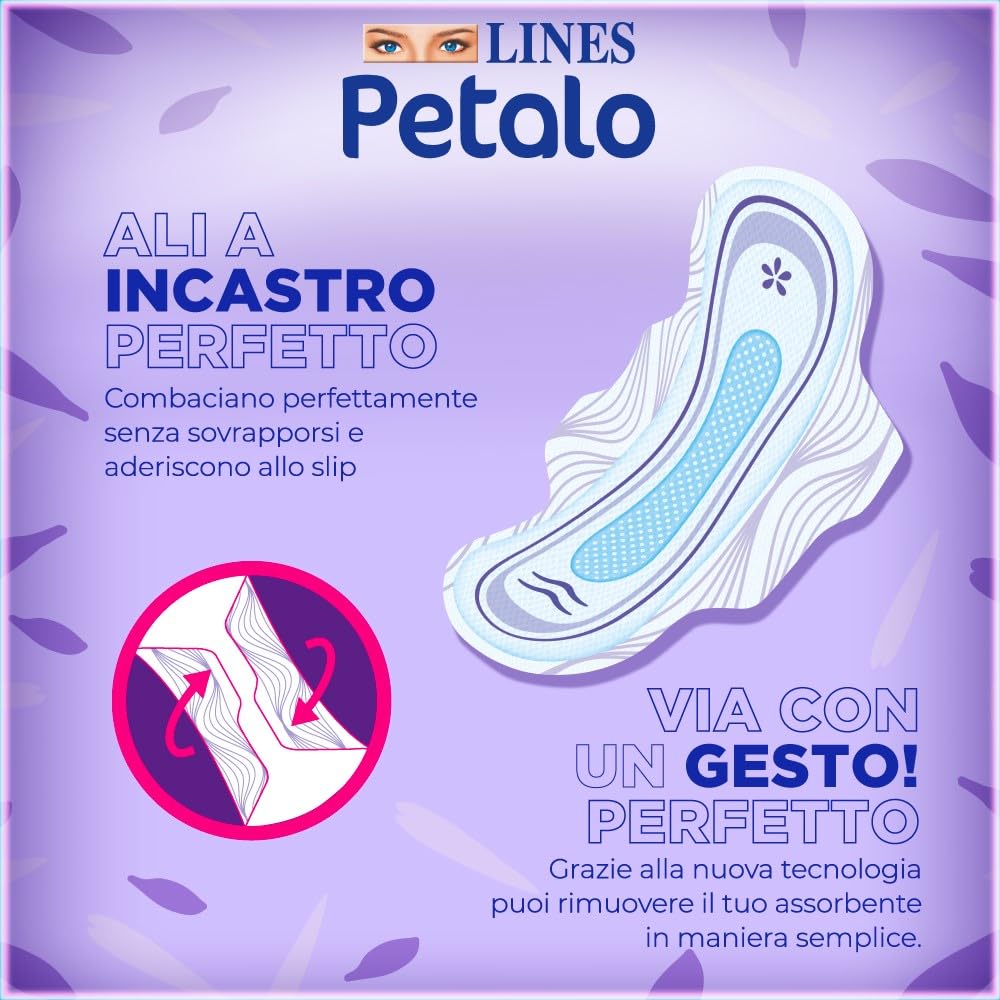 Petalo – 9 serwetek higienicznych ze skrzydłami na noc