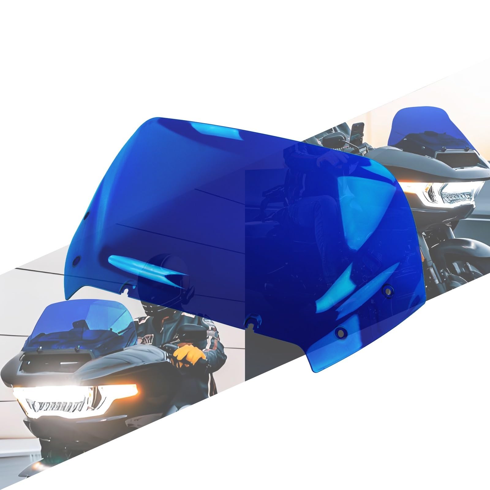 Deflektor motocykla Pasuje do Harley Touring FLTRXSE 23-później szyba przednia motocykla 10 "owiewka deflektor wiatrowy szyba przednia Przednia szyba