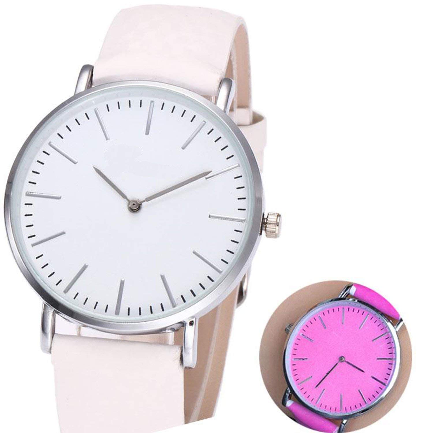 Acnos Analog White Dial Mens Watch - CCPINK (B085FQSVTC) Amazon Price History, Amazon Price Tracker