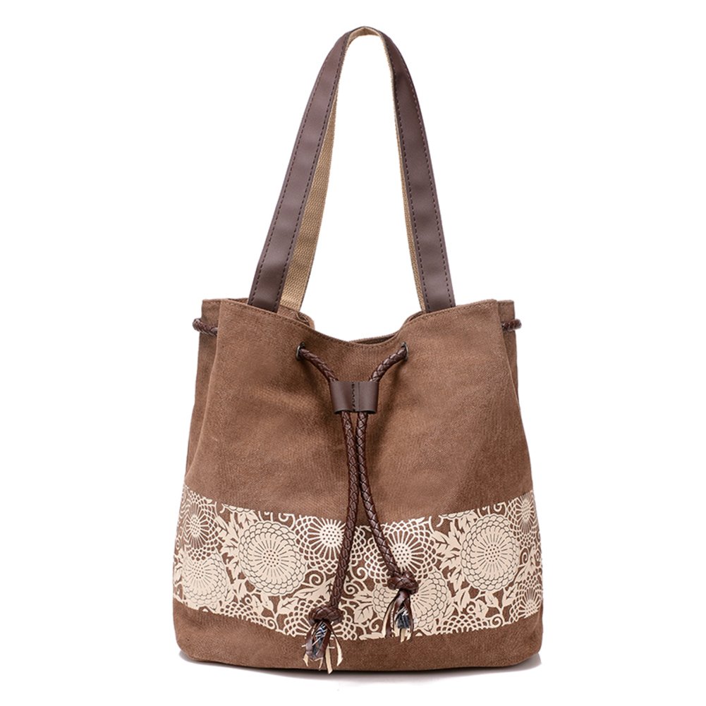 Mme sac de toile à bandoulière imprimé rétro ethnique modèle E