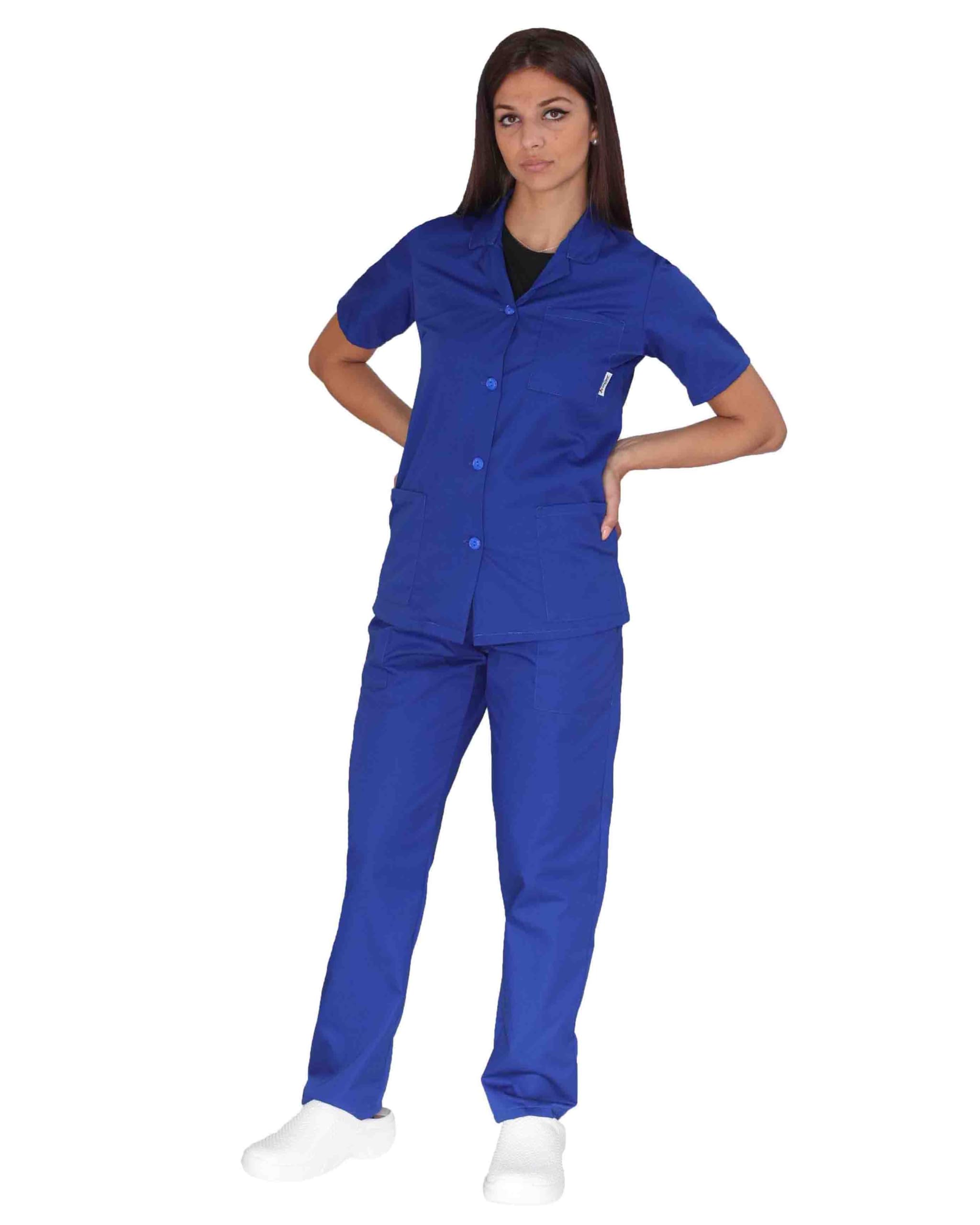 tesil astorino Uniforme completo de hospital con botones diferentes colores y pantalones sanitarios completos para estudiantes de enfermería y OSS