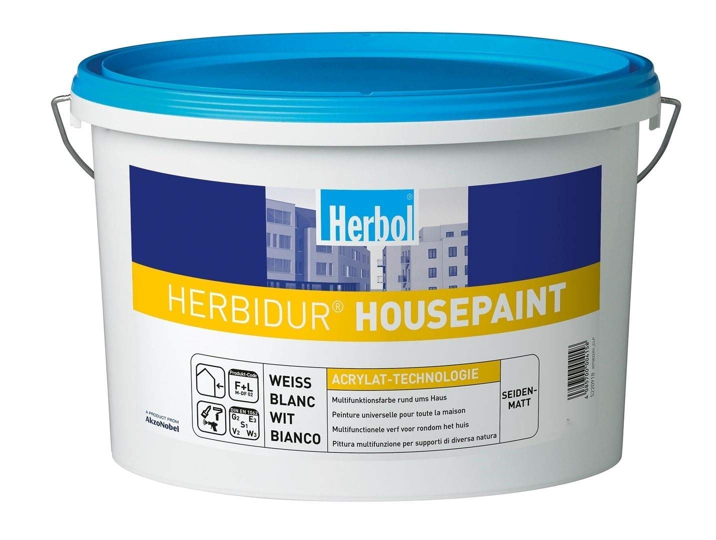 HERBOL HERBIDUR HOUSEPAINT - 12.5 LTR (WEISS)