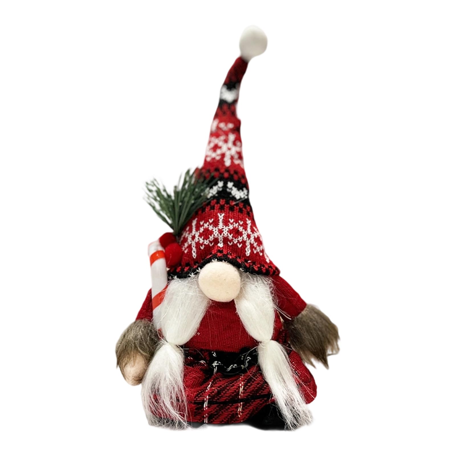 Qusinfc Multipurpose Gnomes Sculpture Designs for Winter Holiday Tabletop Decoration and Gift Accent Gnomes Ornament for Decoration