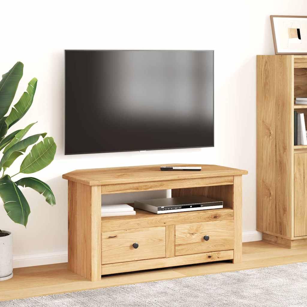 vidaXL Mobile Porta TV Angolare 93x49x49 cm Pino Massello Panama Range