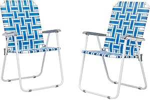 Webbed Patio Lawn Chairs Beach Chairs 2 Packs: Affordable Outdoor Comfort