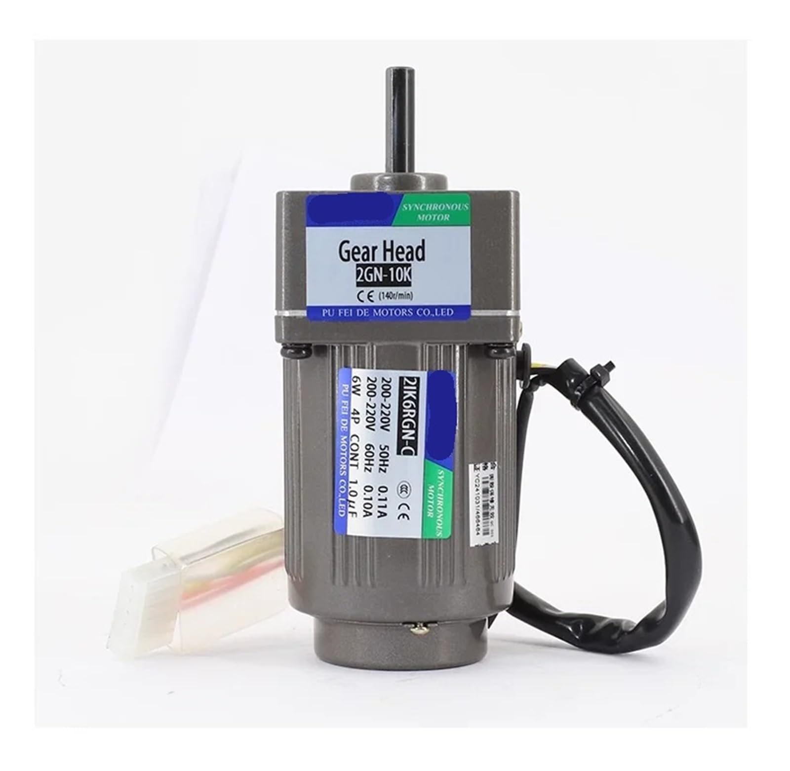 Spindelmotor, 2IK6GN-C 6W AC-Getriebemotor mit Drehzahlregler, einstellbare Drehzahl, einphasiger CW-CCW-Motor mit US-52-Regler(2GN50K 0-25RPM)
