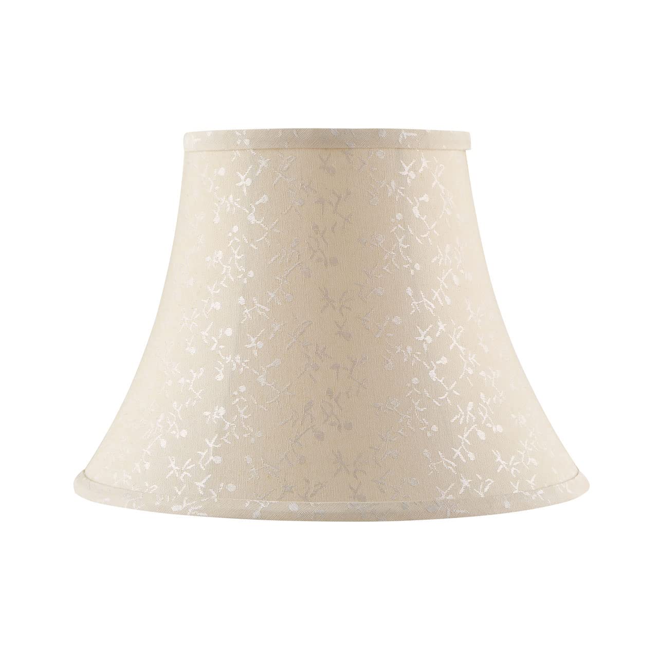 aspen creative 30231 transitional bell shape spider construction lamp shade, ivory, 7" top x 13" bottom x 9-1/2" slant height