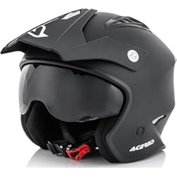 Casco Chopper Retro Acerbis 0022569.091.064 Jet Aria Casco, color Negro, size M ( 57-58 cm)