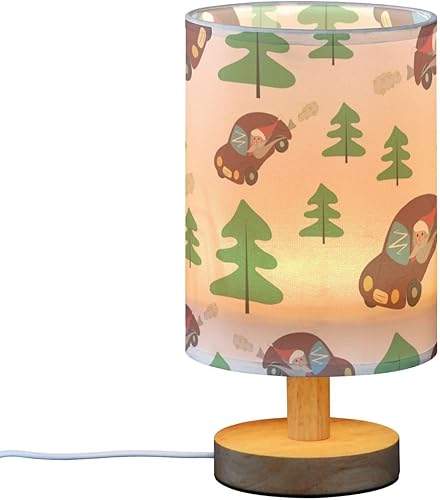 Reading Lamp Night Stand Lamps with USB Charging Port Christmas Santa by Car Lamp for Boys Side Table