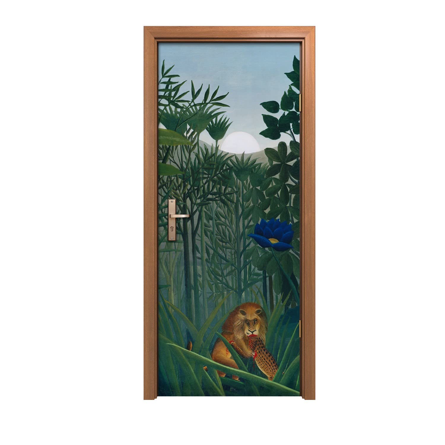 Autocollant de porte lavable 80x200cm pour relooker une entrée facilement