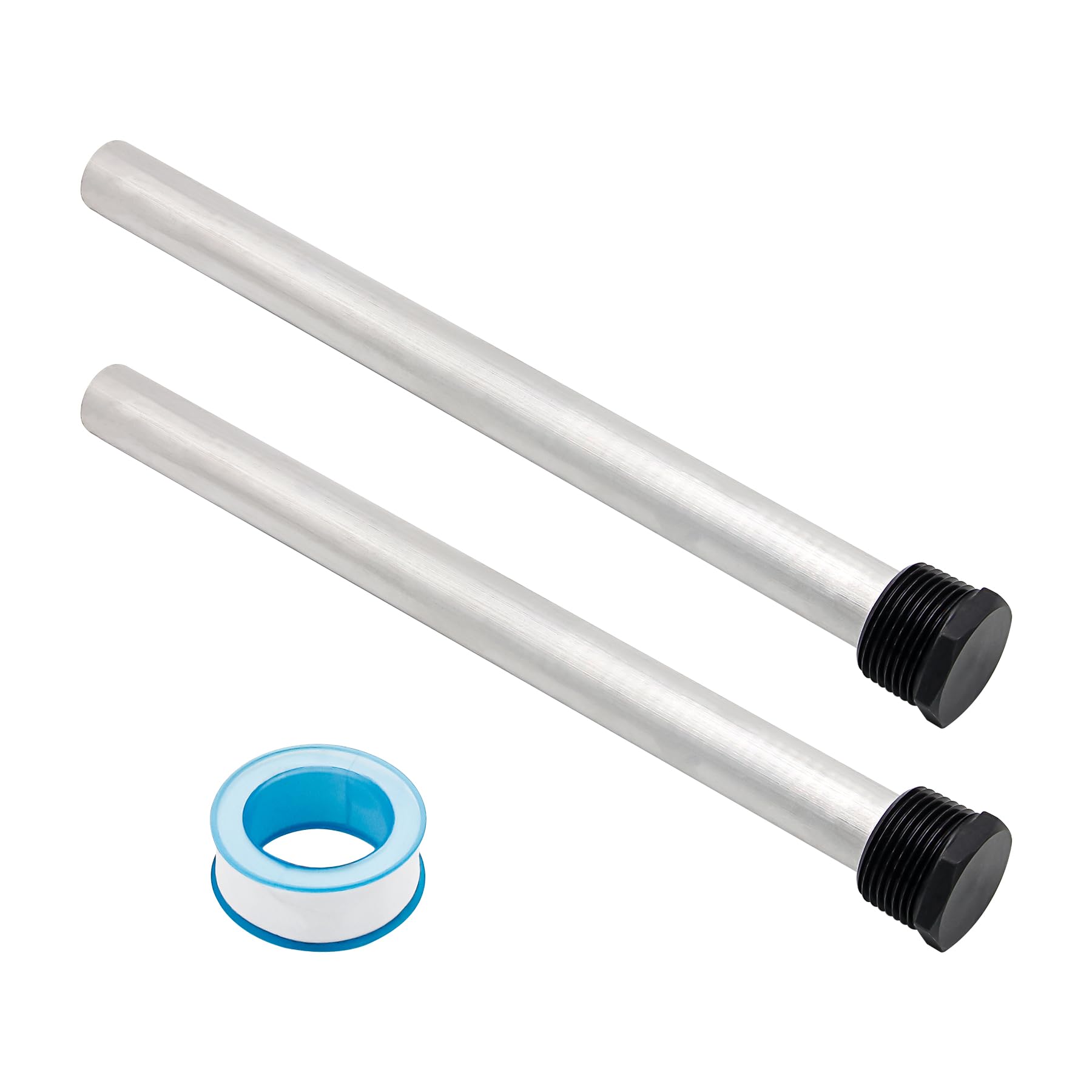 Varillas de ánodo para calentador de agua RV yrjns, varilla de ánodo de magnesio para calentadores de agua calientes RV, reemplazo para calentadores de agua Suburban Morflo 9,25 largo 3,4 rosca 9,25 x 3,4 NPT 2 piezas