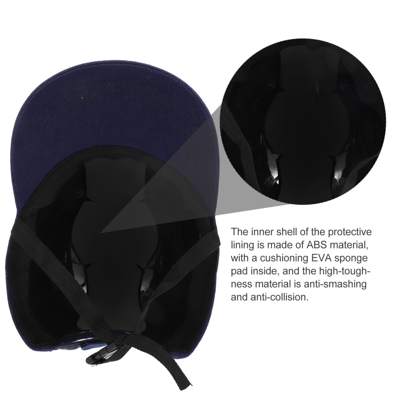 Mipcase Casquette Anti-Collision Coquée ABS + Coton Respirant – Protection Légère Contre Les Chocs pour Chantier, Skateboard et Activités Extérieures – pour Hommes et Femmes