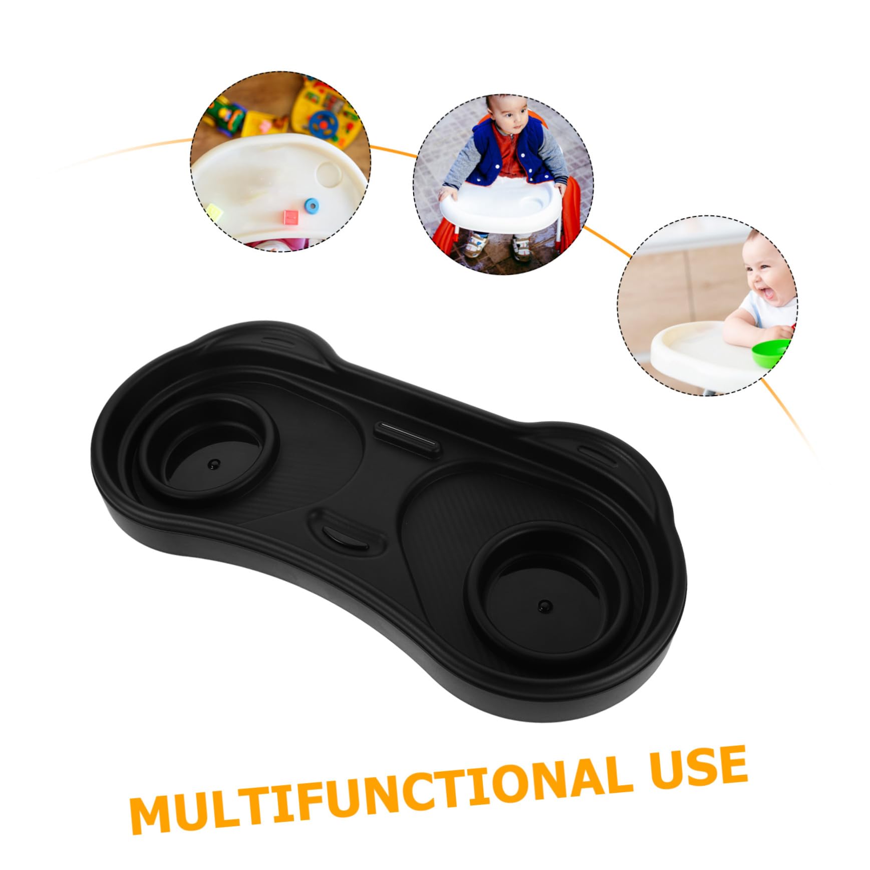 BESTonZON Vassoio Per Snack Vassoio Per Snack Per Passeggino Per Passeggino Piatto Organizer Piatto
