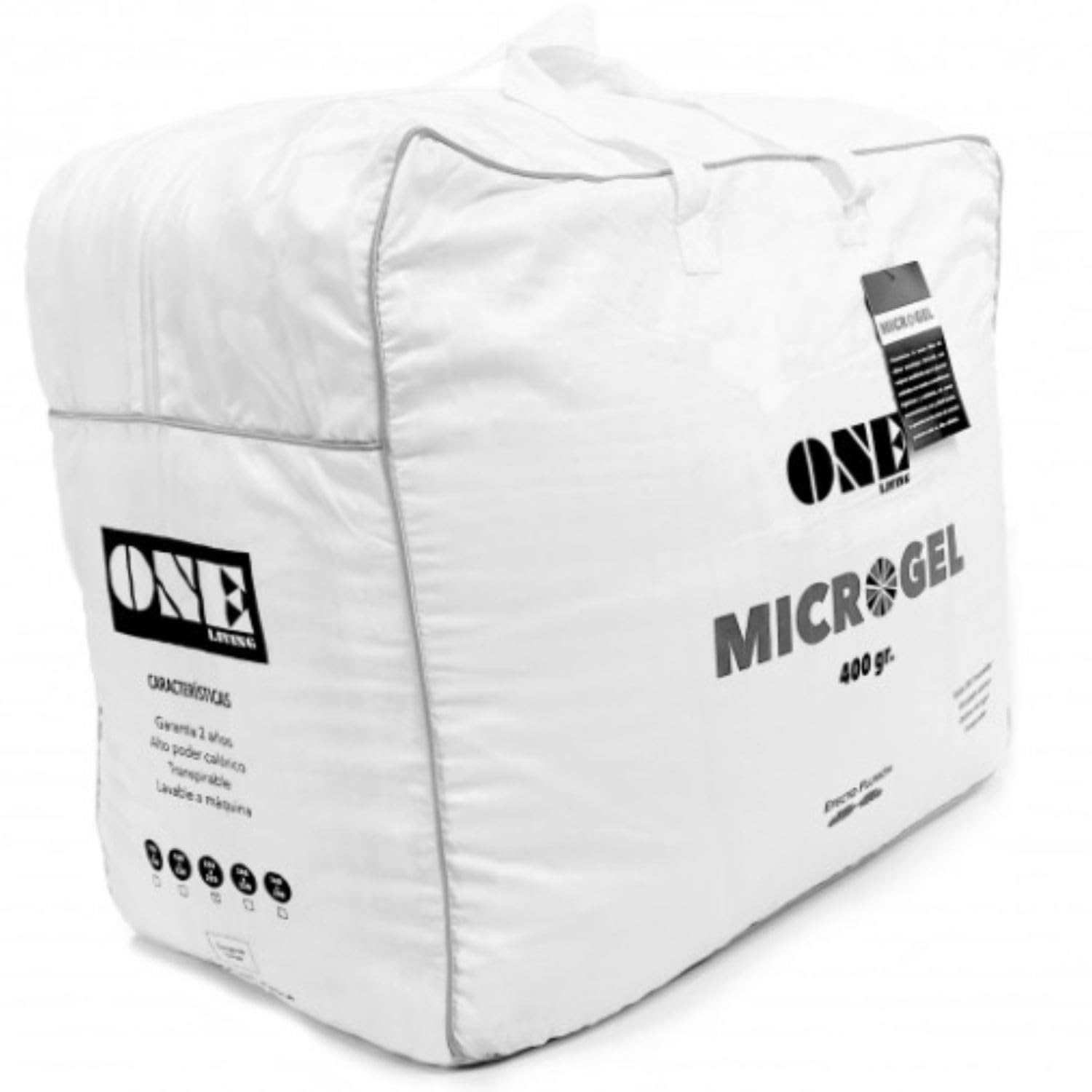 DONATELLA Relleno NÓRDICO. Edredón Hipoalergénico de Fibra Hueca 400 gr, Color Blanco - Lavable en Lavadora (Todas Las Medidas Disponibles). Cama 135 cm CUTI-400