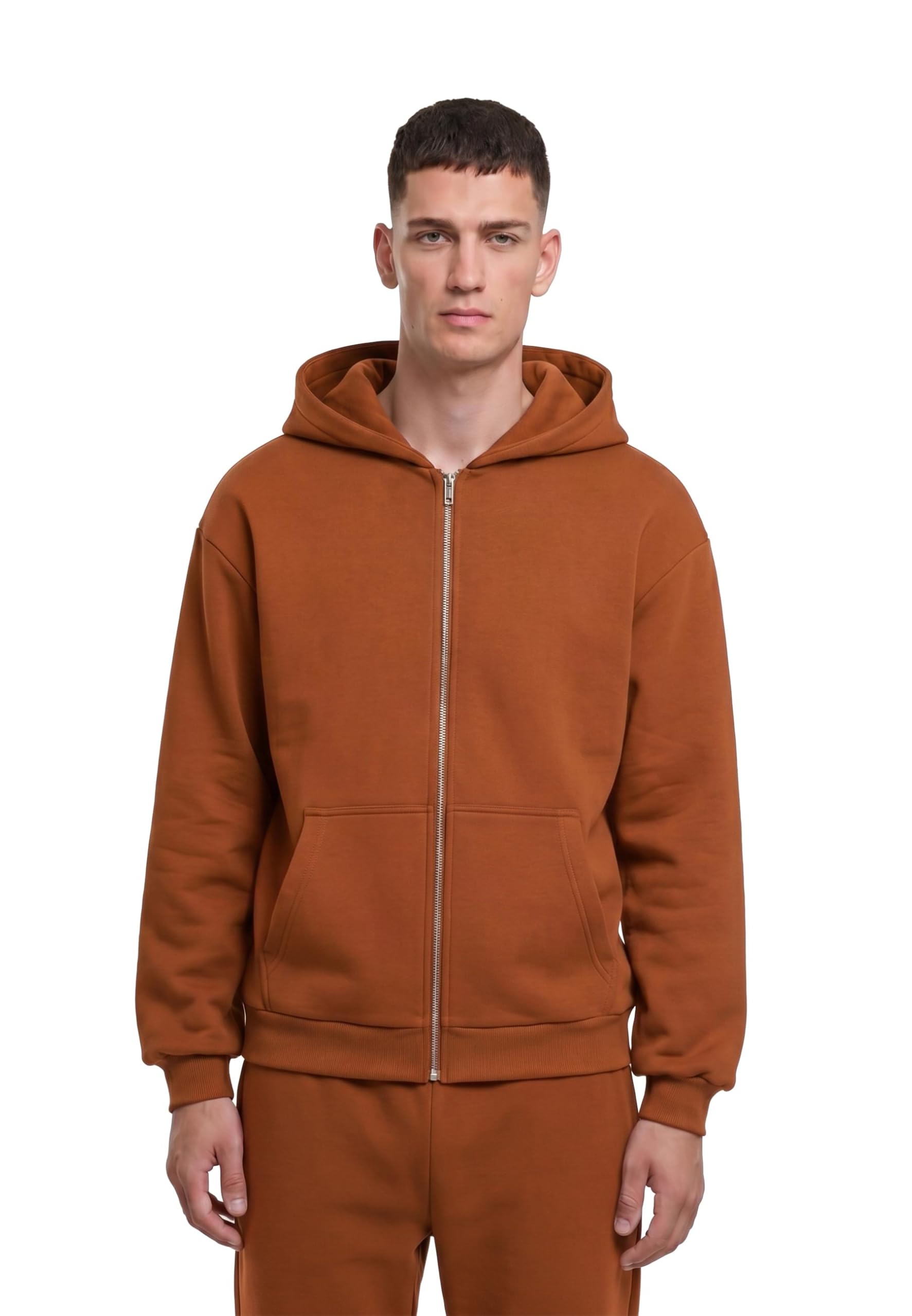Urban Classics, Bluza z kapturem, męska, rdzawa 4XL